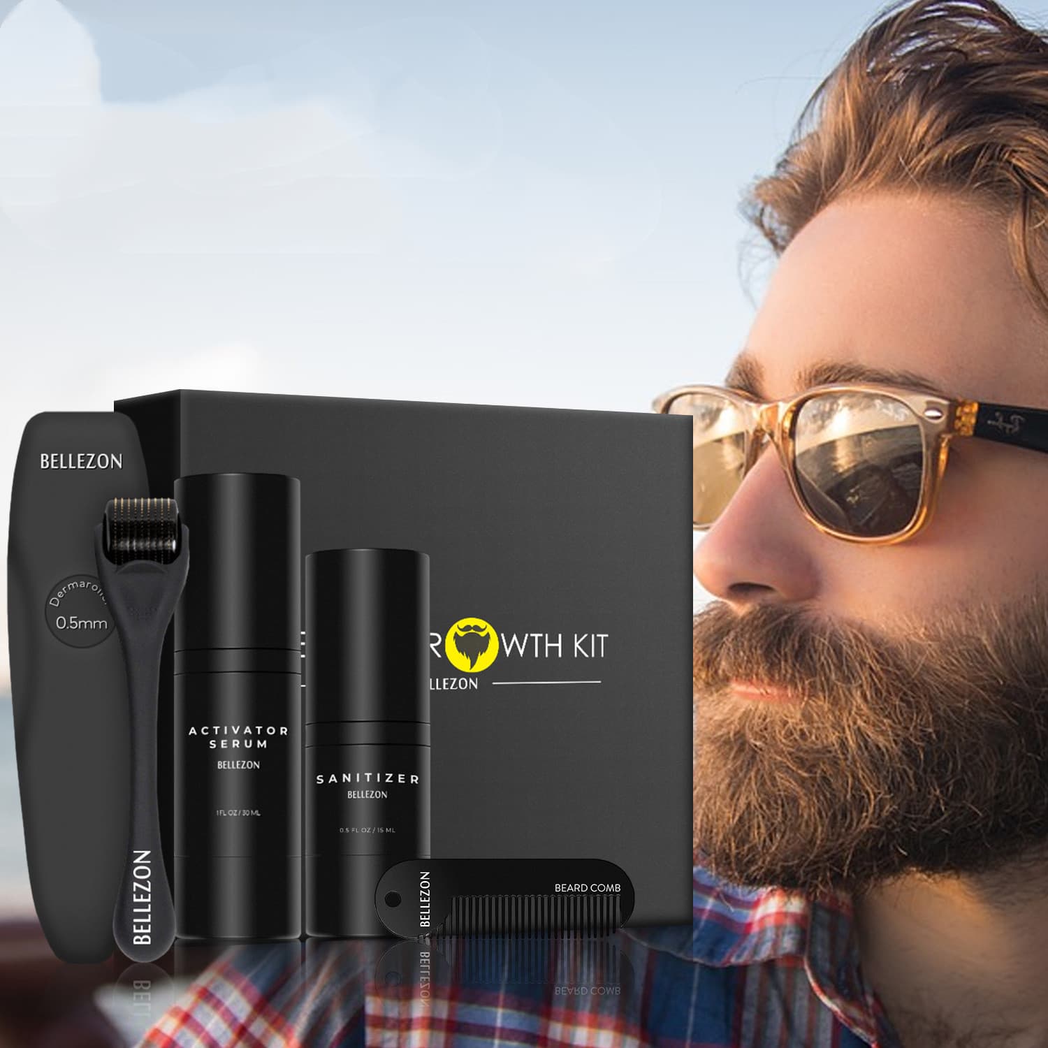 Beard Growth Liquid Care Set