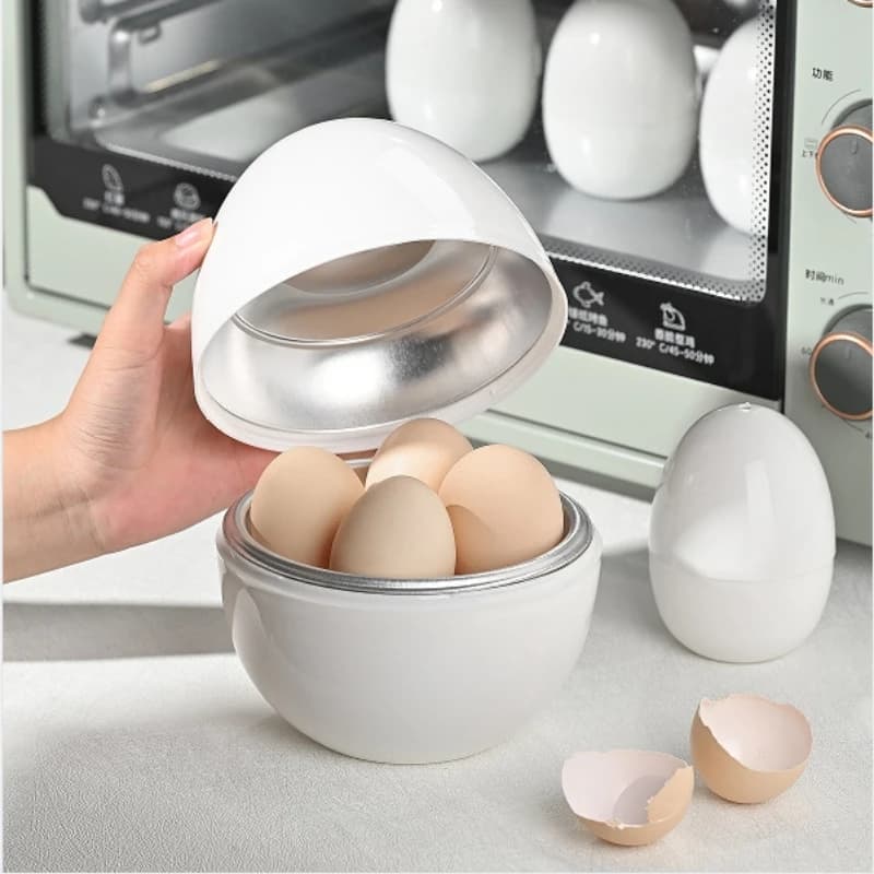 Capacity for 4 Eggs Microwave Egg